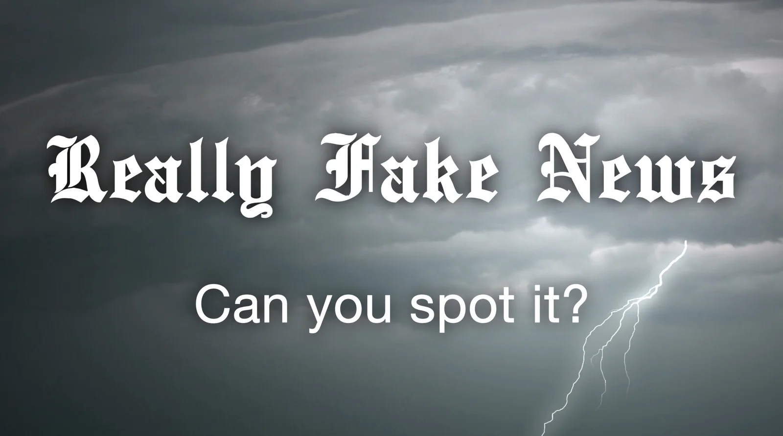 Really fake news email