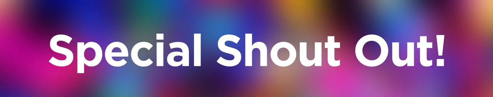 Fitch Special shout out