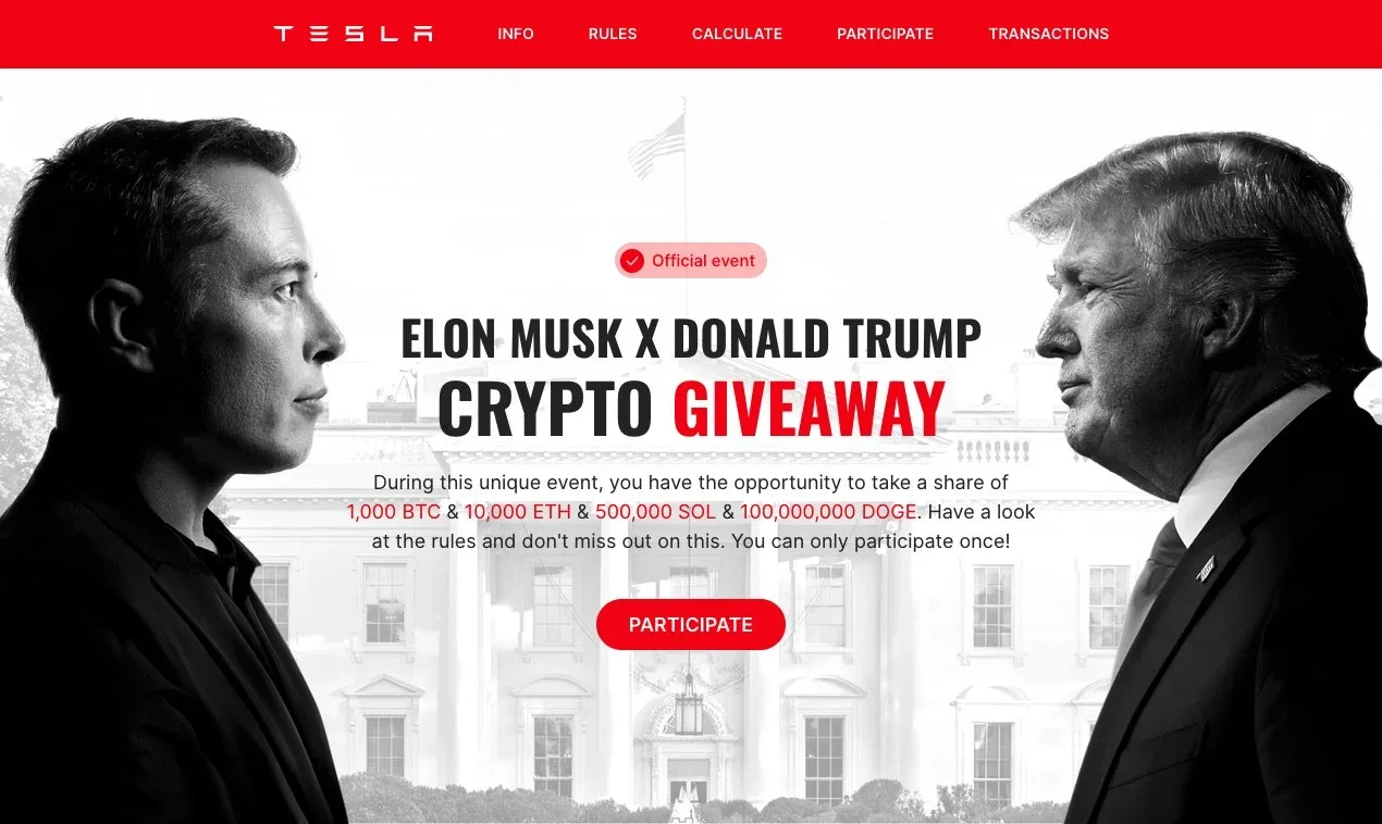 Fradulent musk ad