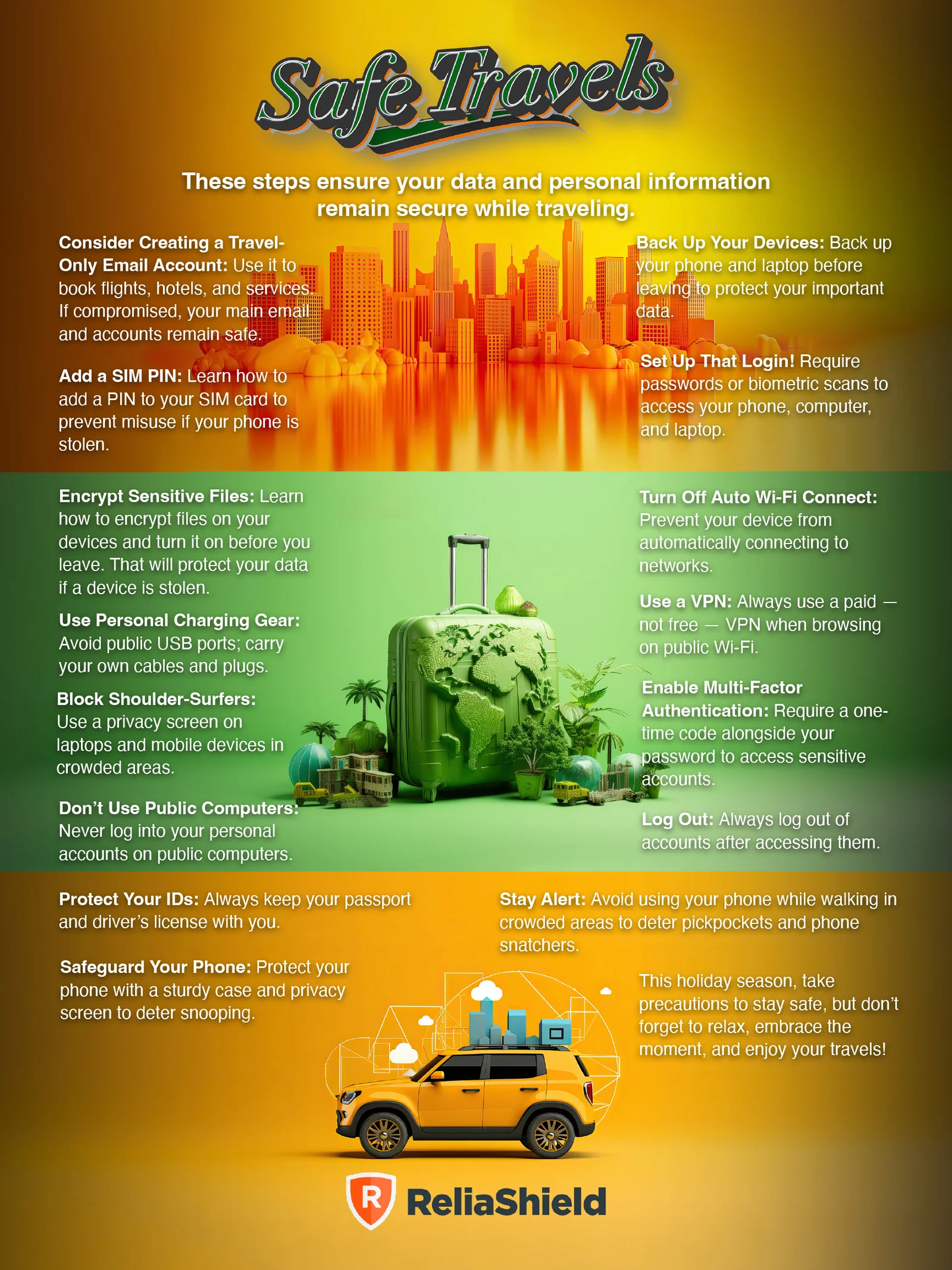 ReliaShield Safe Holiday Traveling