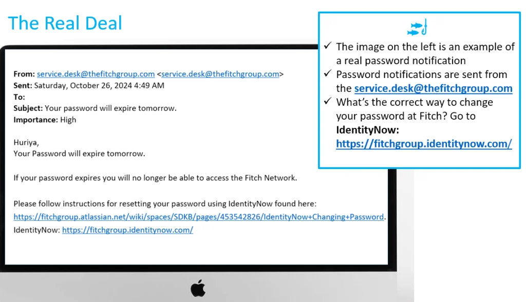 Password Expiration Teachable Moment