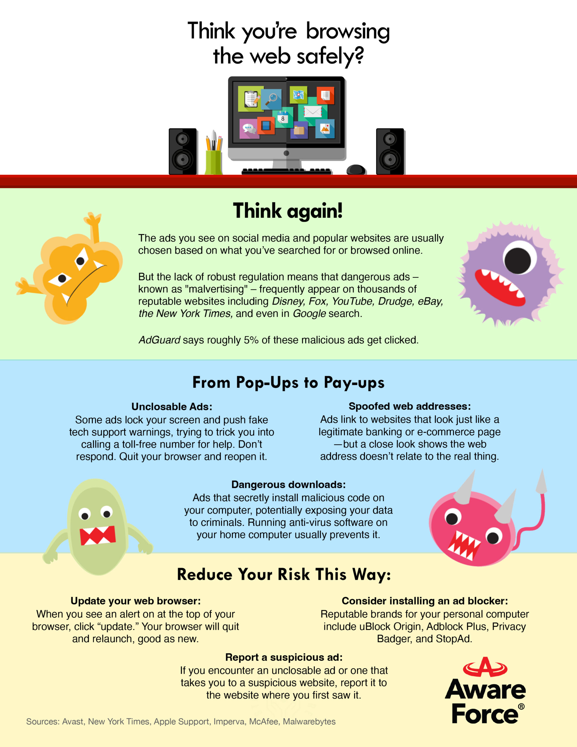 Aware force browser safety