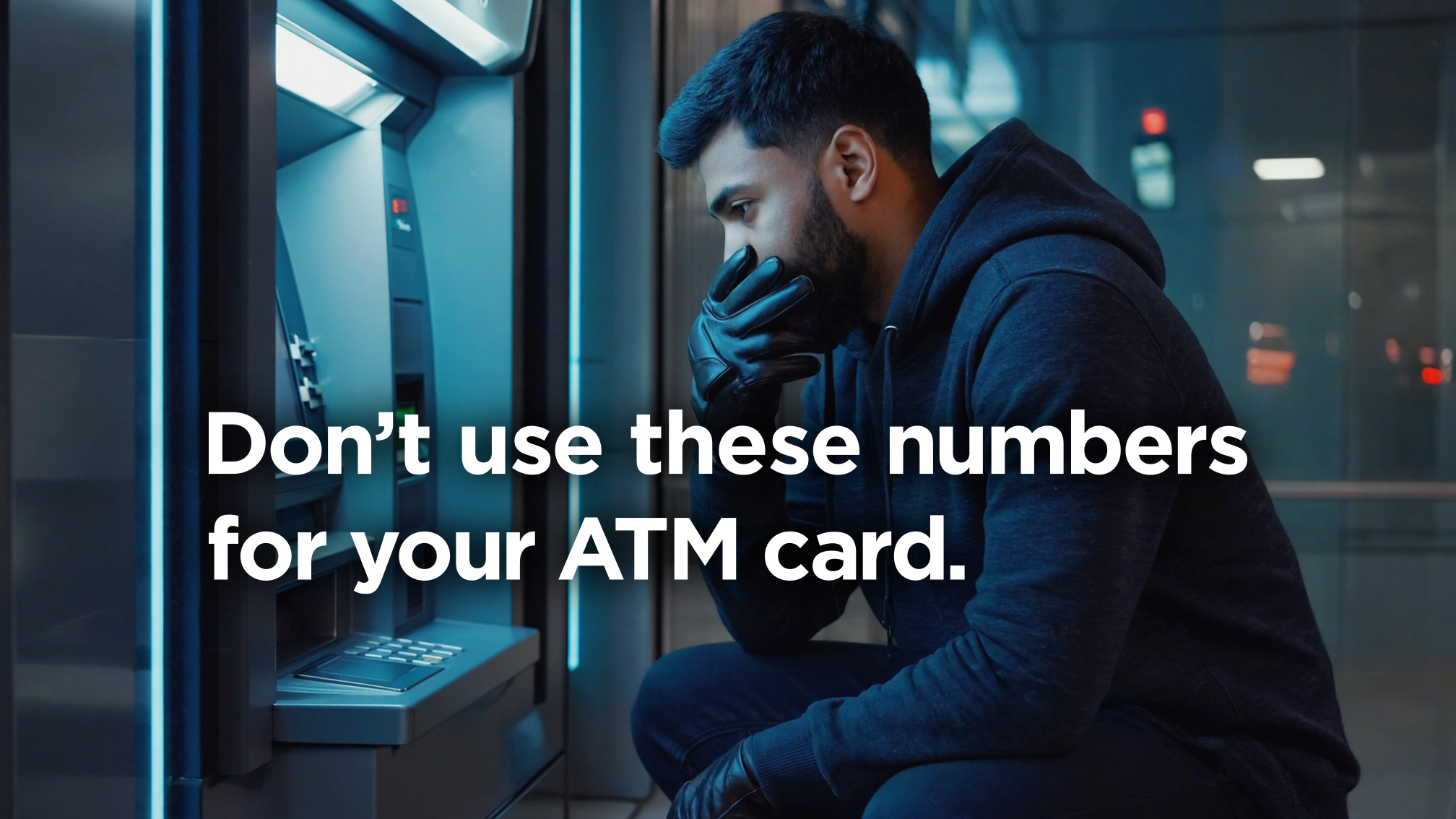 Don't use numbers for atm
