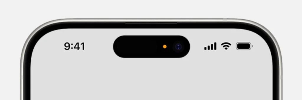 Iphone orange dot