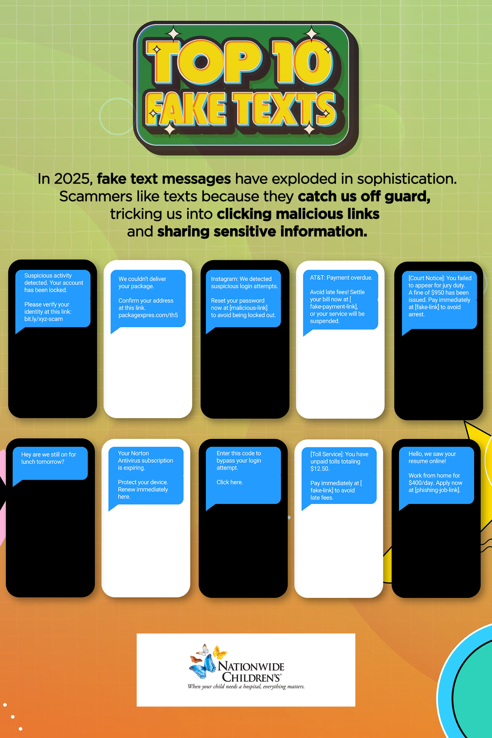 Nch top 10 fake texts flat c opt