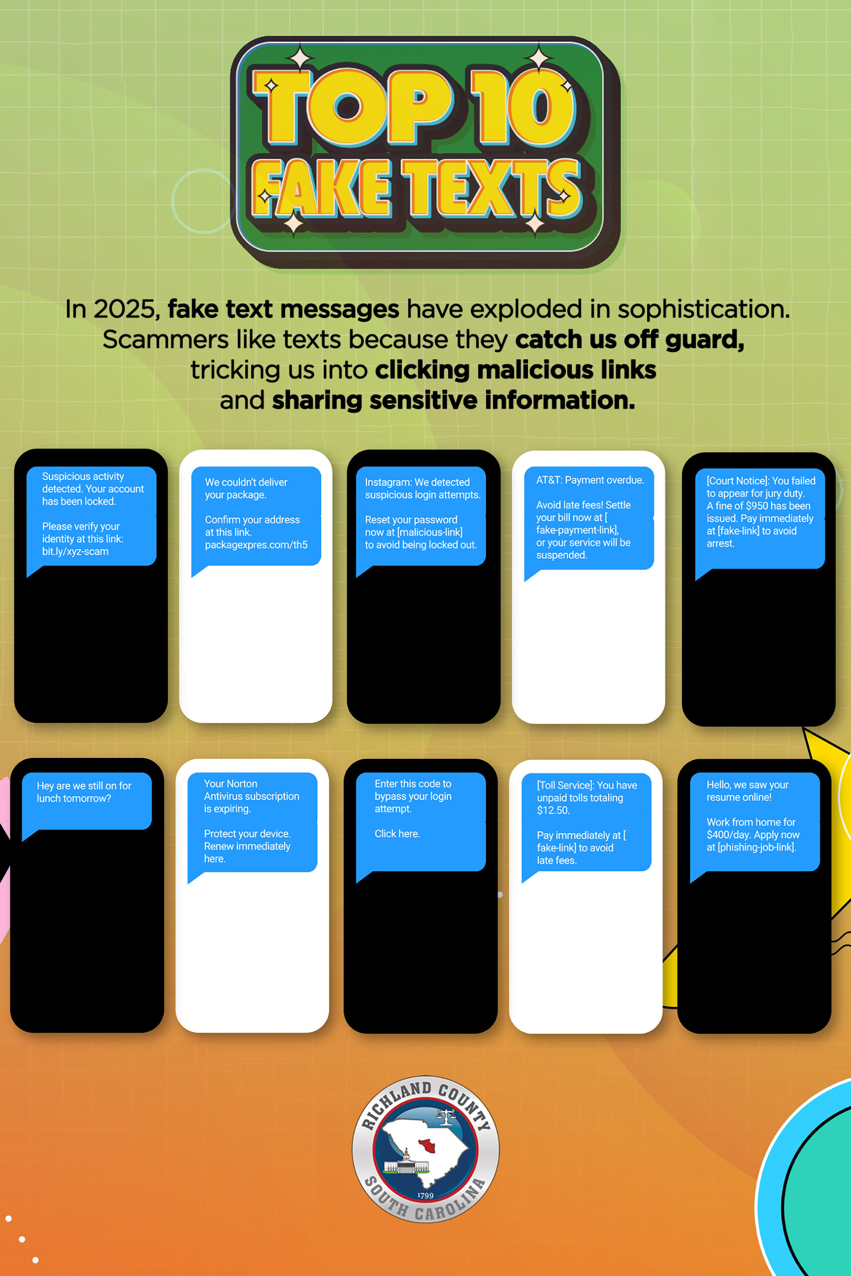 Richland county top 10 fake texts flat c opt