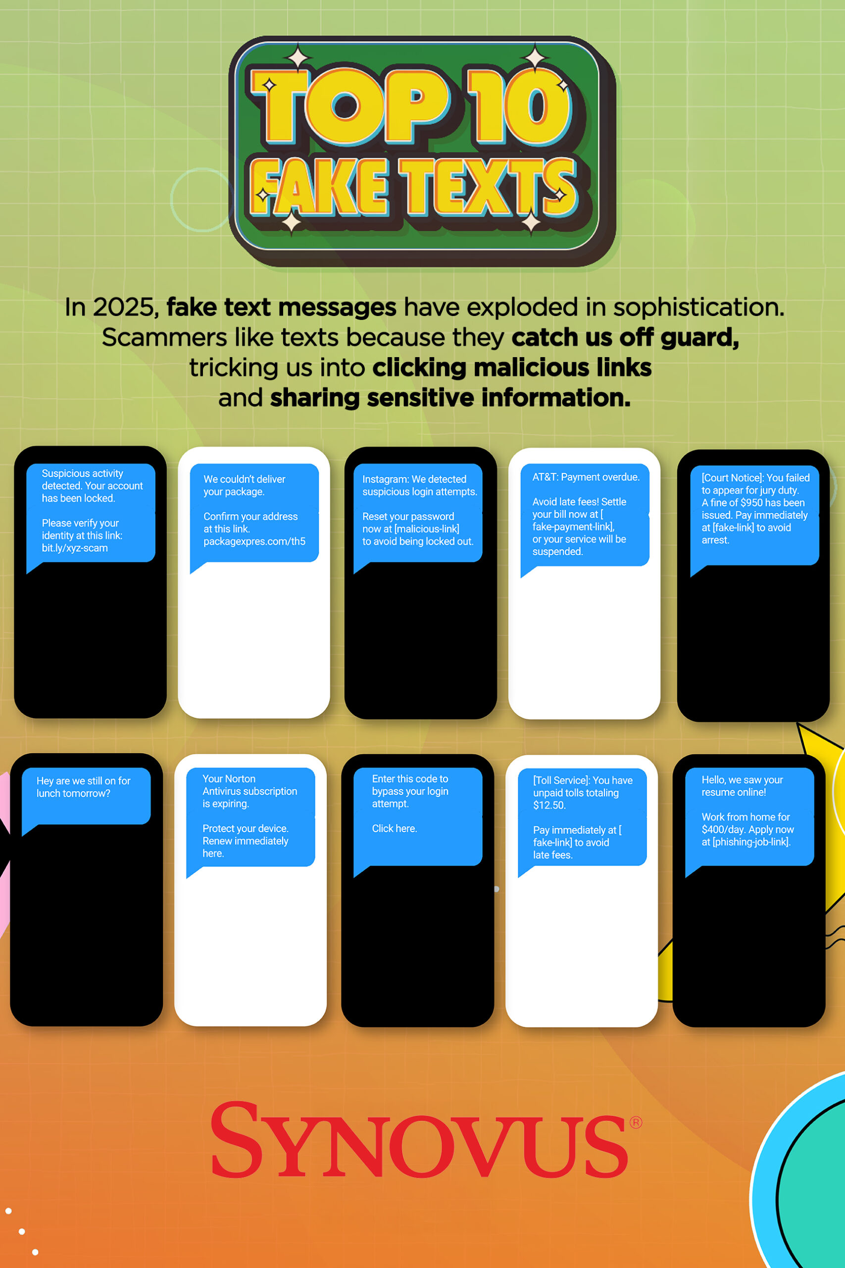 Synovus top 10 fake texts flat c opt