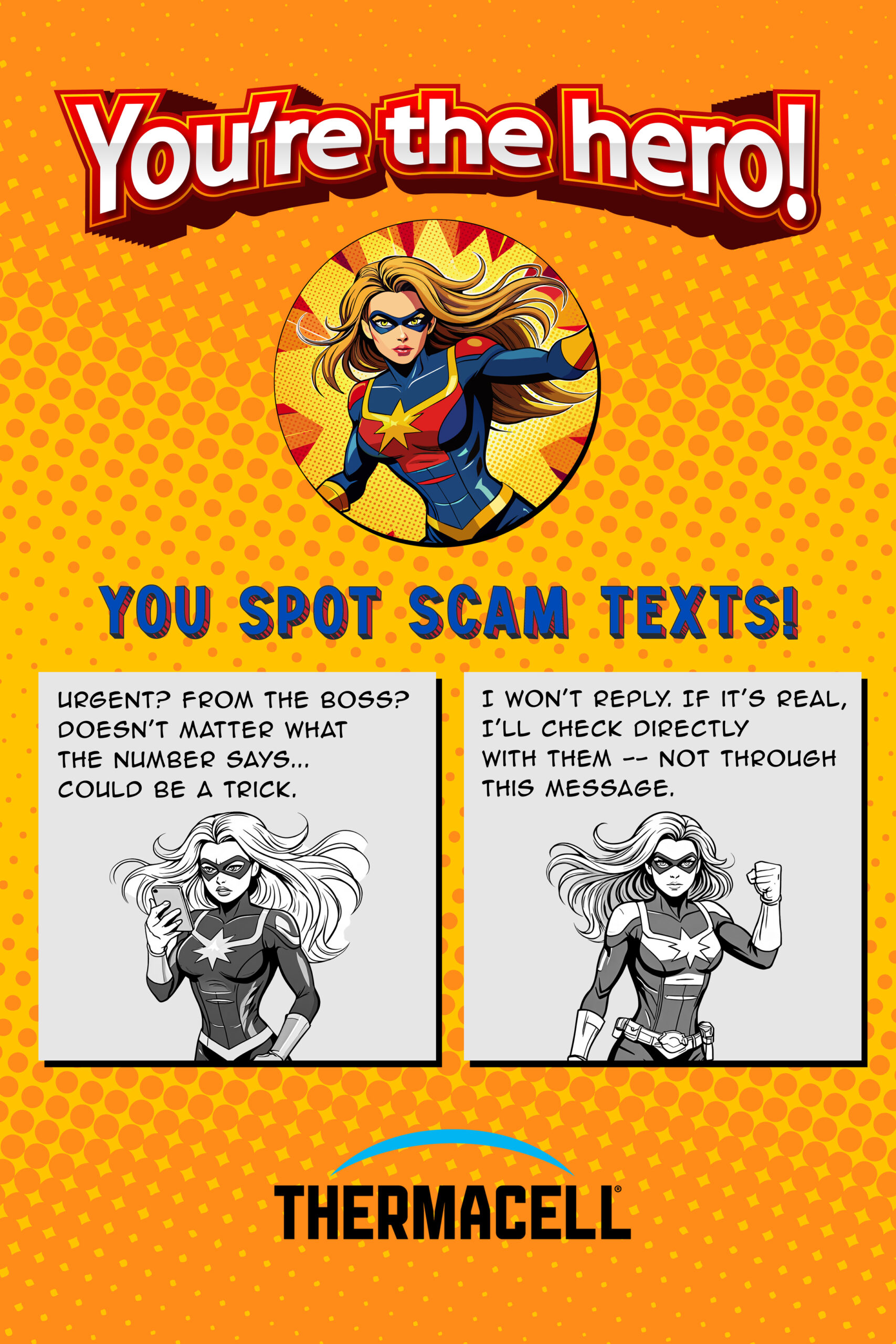 Thermacell poster 4 scam texts