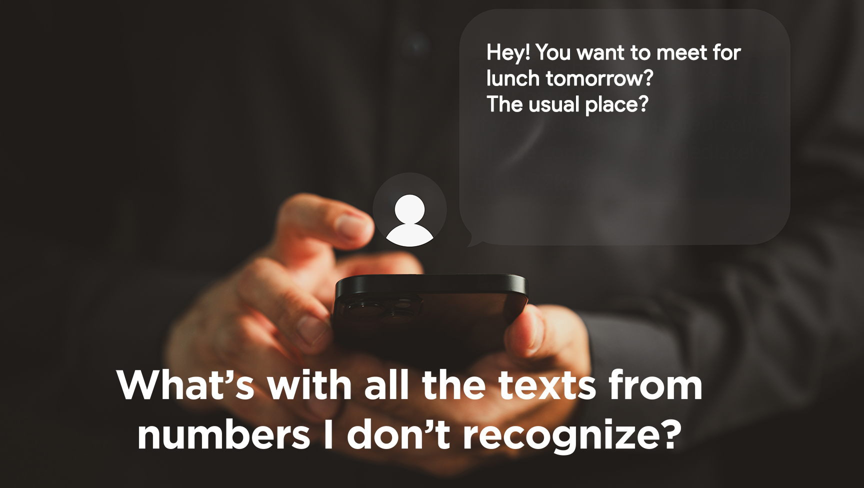 Whats with the anonymous texts