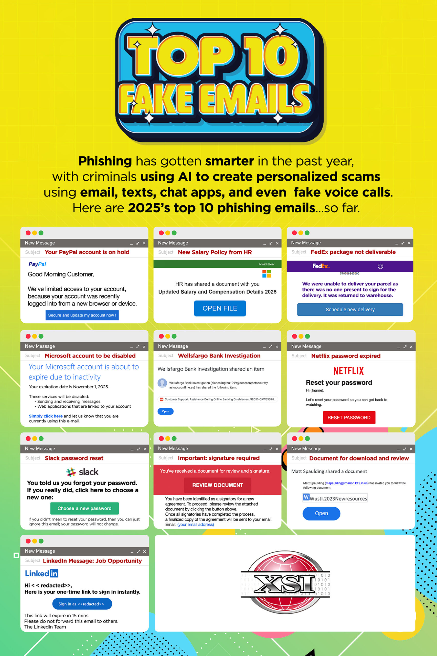 Xtreme solutions top 10 fake emails flat opt