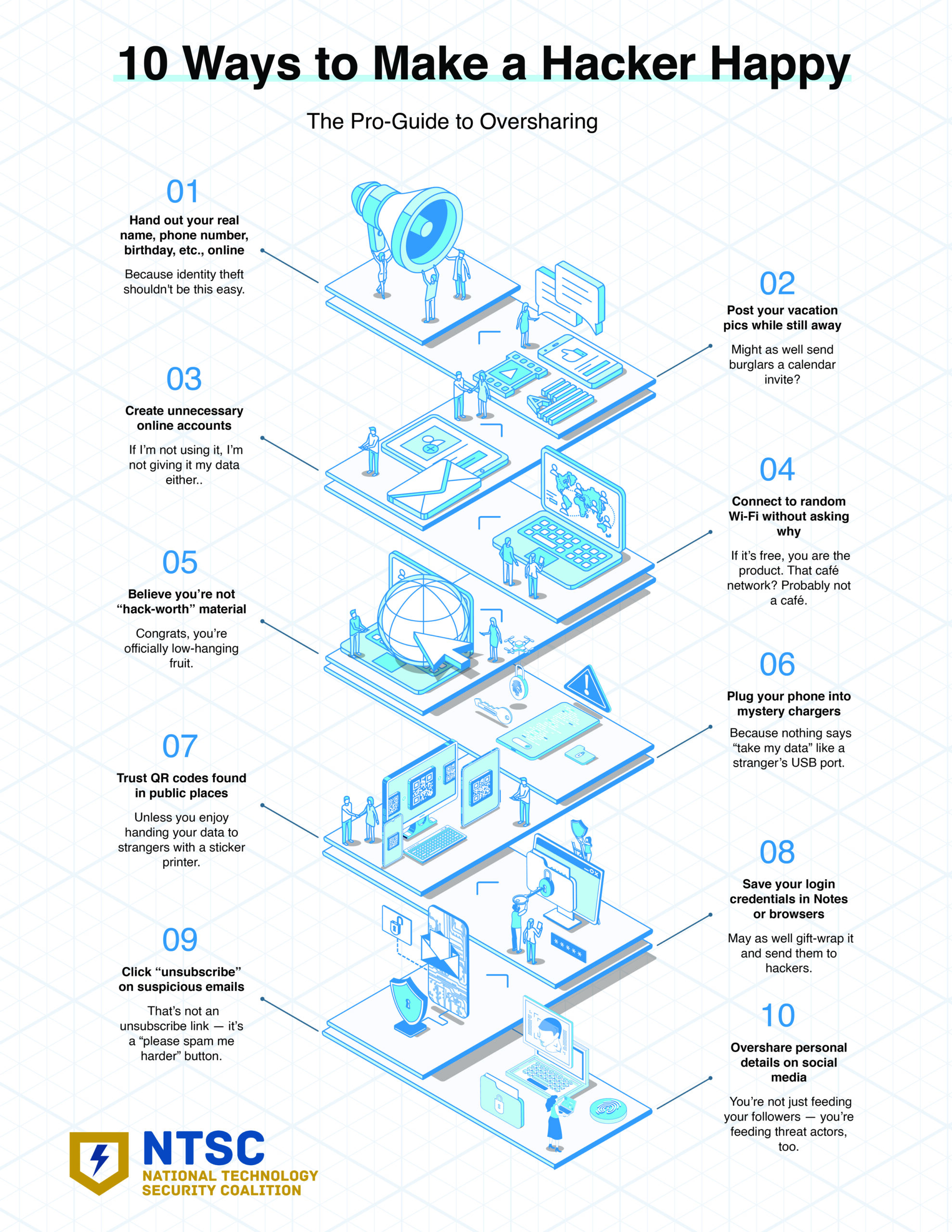 10 ways to make a hacker happy