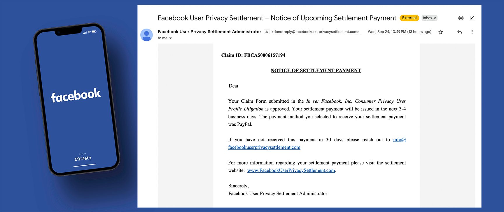 Facebook settlement b