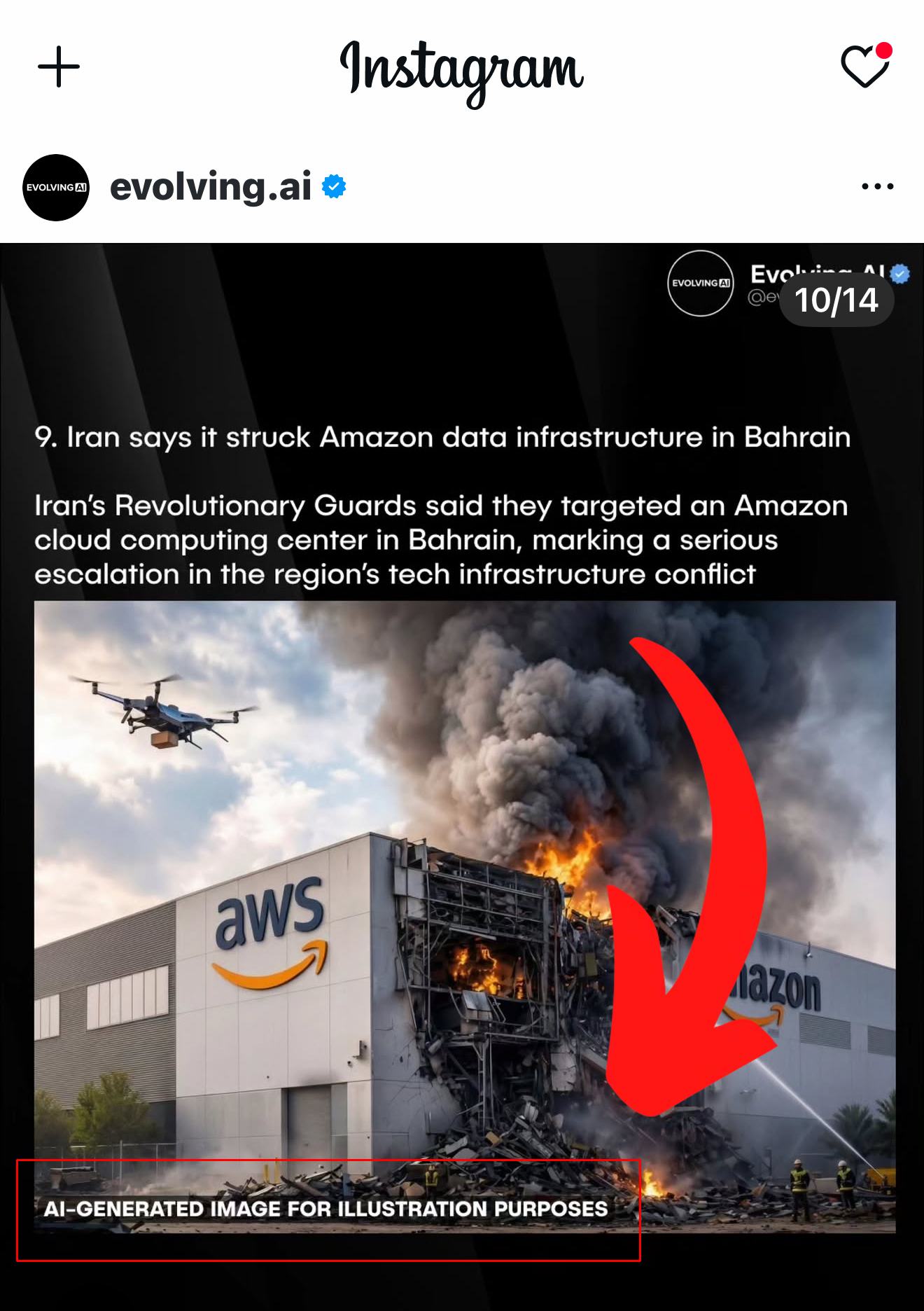 AI Disclaimer example