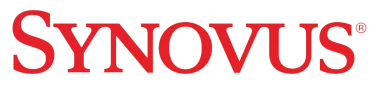 Synovus logo in red uppercase letters with a registered trademark symbol.
